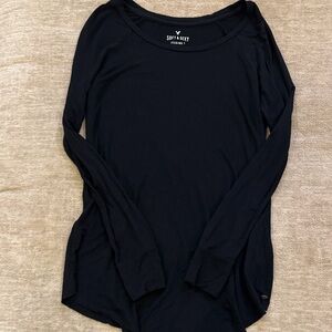 American Eagle Outfitters Black Long Sleeve Tee